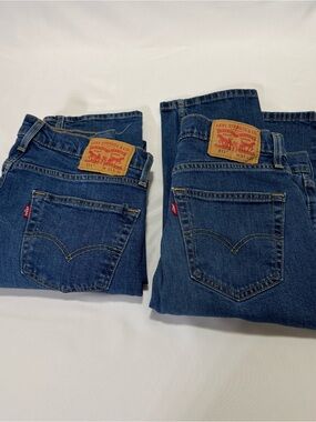 Levi’s 511 Men’s Regular Fit Jeans Blue Jeans Size 33x32 No Stretch Lot of 2